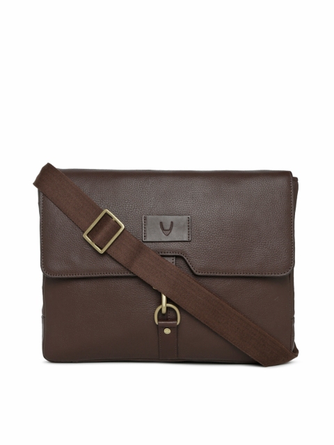 

Hidesign Men Brown Leather Laptop Bag