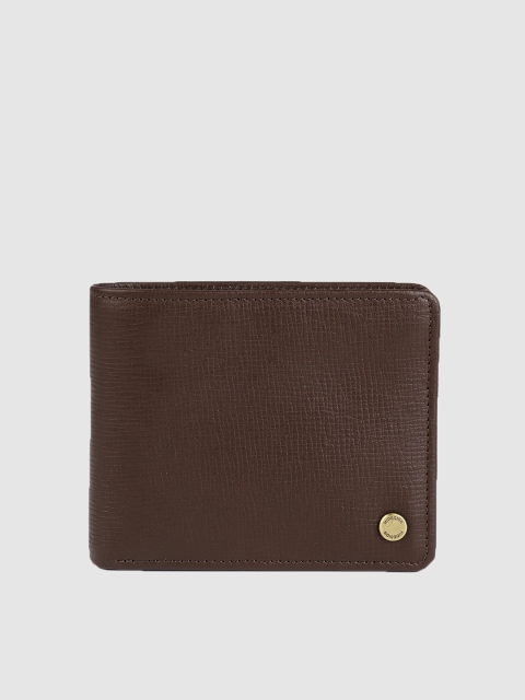 

Hidesign Men Brown Leather Solid Two Fold Wallet