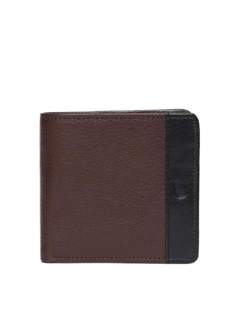 

Hidesign Men Brown Textured Leather Two Fold Wallet