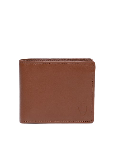 

Hidesign Men Tan Solid Two Fold Leather Wallet