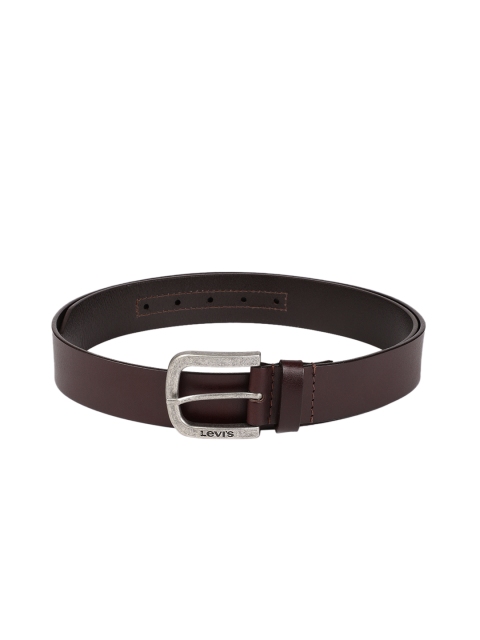 

Levis Men Brown Solid Leather Belt
