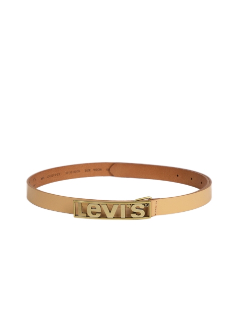 

Levis Women Beige Solid Leather Belt