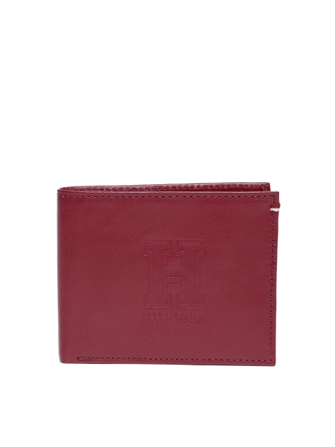 

Tommy Hilfiger Men Red Solid Two Fold Leather Wallet