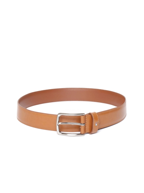 

Tommy Hilfiger Men Tan Brown Solid Leather Belt