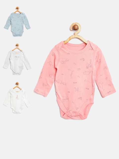 

Marks & Spencer Kids Pack of 4 Printed Bodysuits, White