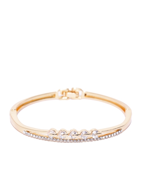 

Carlton London Gold-Plated CZ Studded Bangle-Style Bracelet