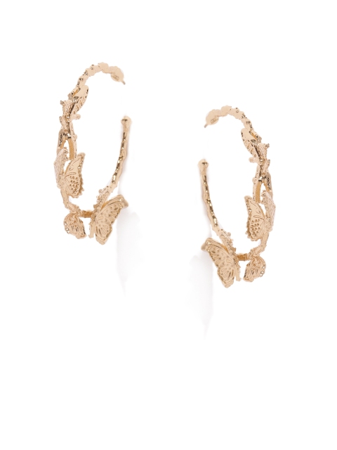 

ToniQ Gold-Toned Circular Hoop Earrings