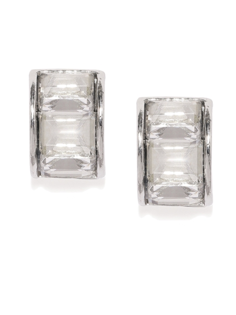 

ToniQ Silver-Toned Geometric Studs