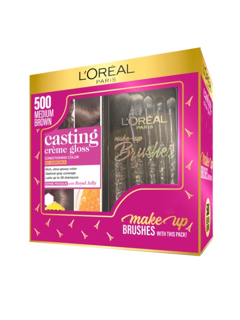 

LOreal Women Paris 500 Medium Brown Casting Creme Gloss Hair Color