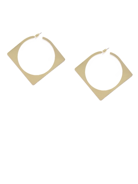 

ToniQ Gold-Toned Geometric Half Hoop Earrings