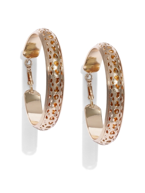 

ToniQ Gold-Toned Circular Hoop Earrings