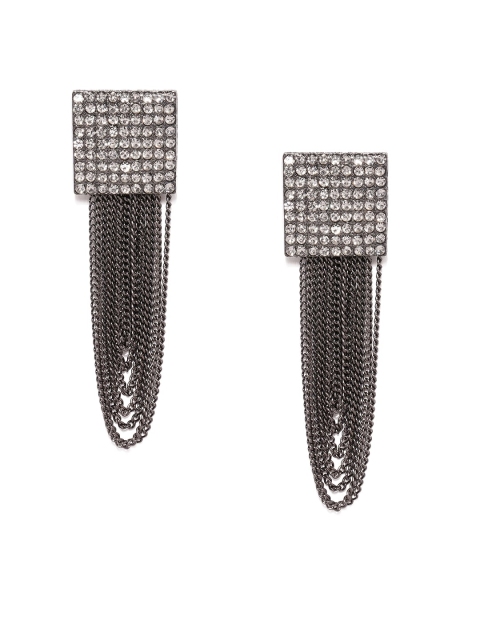 

ToniQ Gunmetal-Toned Square Drop Earrings, Metallic
