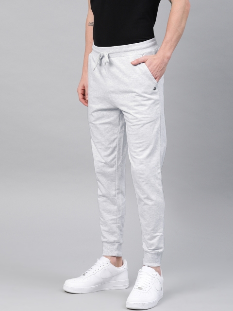 

Genius18 Men Grey Melange Solid Straight Fit Joggers