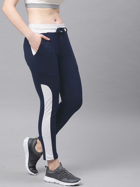 

Genius18 Women Navy Blue Solid Classic Regular Fit Track Pants