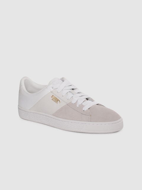

Puma Women White Basket Remix Sneakers