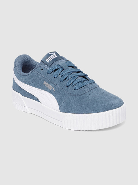 

Puma Women Blue Carina Suede SoftFoam+ Sneakers