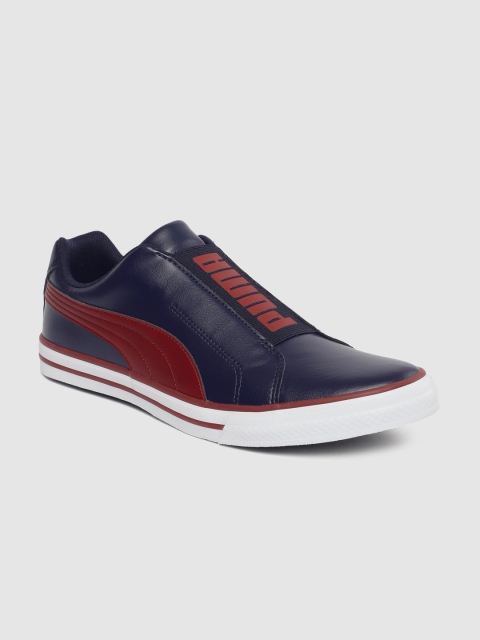 

Puma Unisex Navy Blue Cappela Slip-On Sneakers