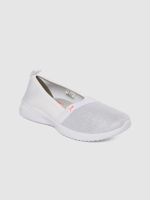 

Puma Women White Adelina Sparkle Slip-On Sneakers