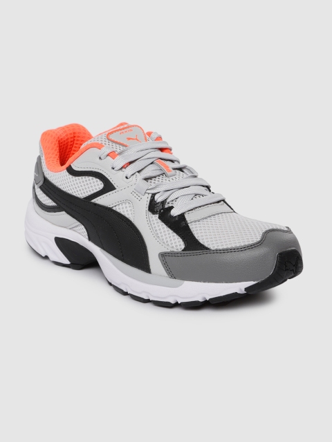 

Puma Unisex Grey & Black Axis Plus 90s Sneakers