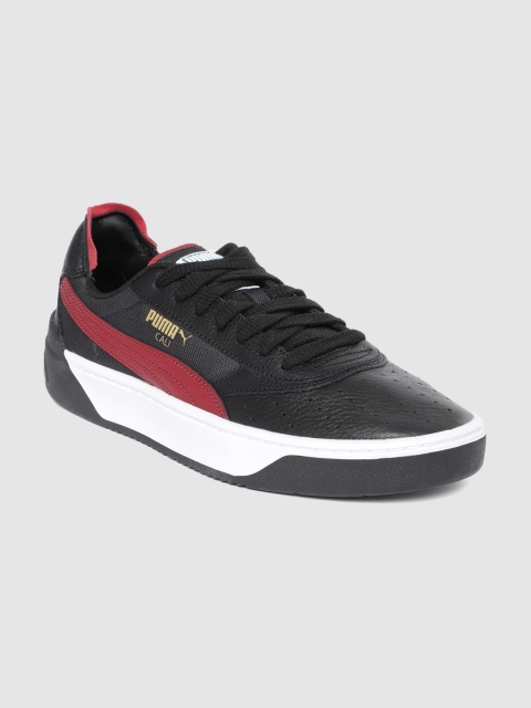 

Puma Men Black Cali-0 Leather Sneakers