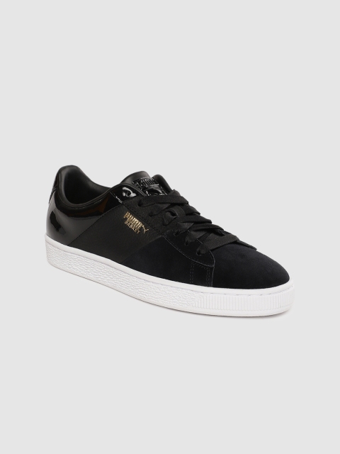 

Puma Women Black Basket Remix Suede Sneakers