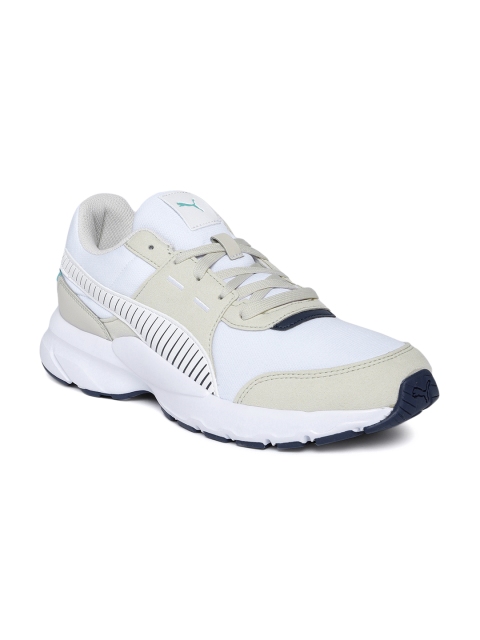 

Puma Unisex White & Cream Coloured Future Runner Sneakers