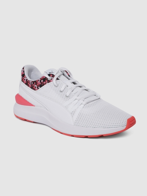 

Puma Women White Adela Neon Lights Sneakers