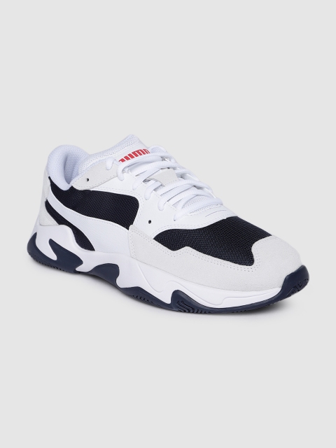

Puma Unisex White & Navy Blue STORM ADRENALINE Sneakers