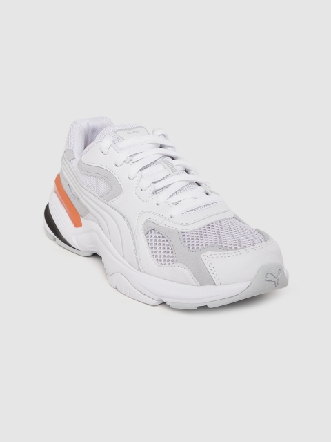 

Puma Women White & Grey Colourblocked Super Casual Sneakers