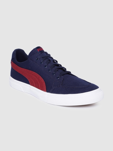 

Puma Men Navy Blue Red Acrux Sneakers