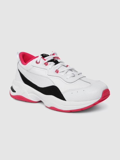 

Puma Women White Cilia Lux Leather Sneakers