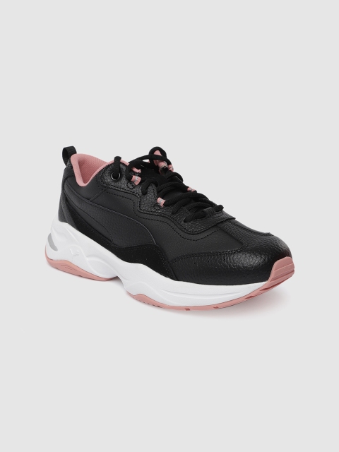 

Puma Women Black Cilia Lux Leather Sneakers