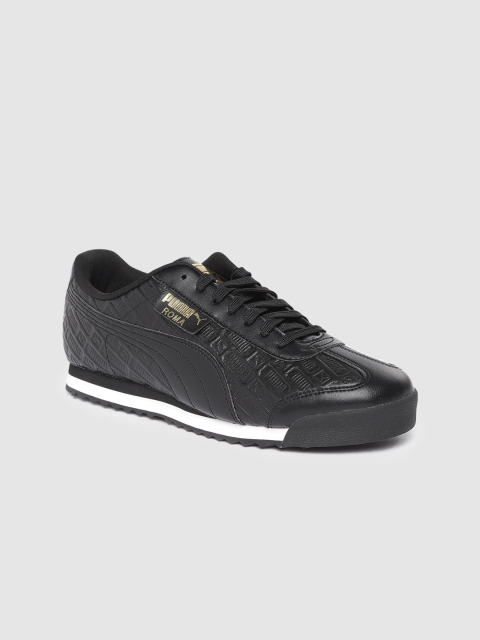 

Puma Women Black Roma Reinvent Leather Sneakers