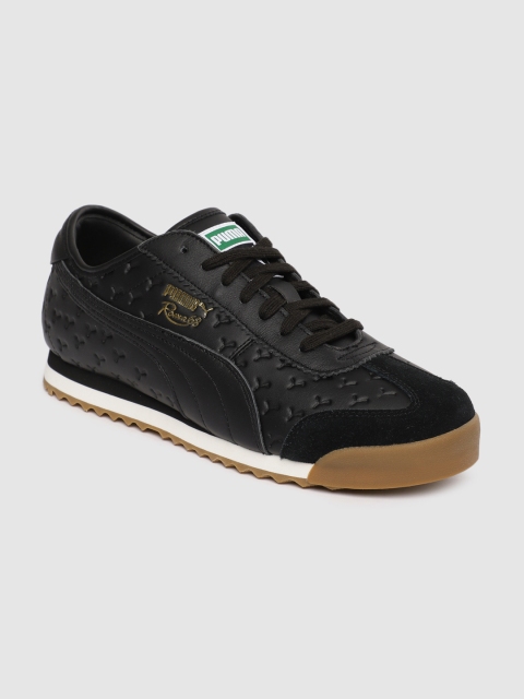 

Puma Unisex Black Roma 68 Gum Sneakers