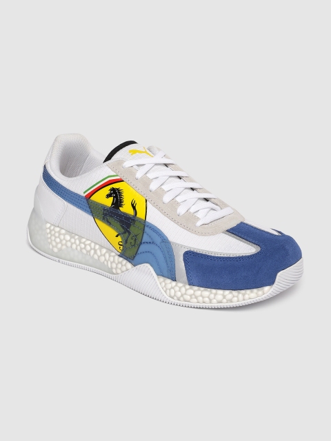 

Puma Unisex White & Blue SF Speed Hybrid Sneakers