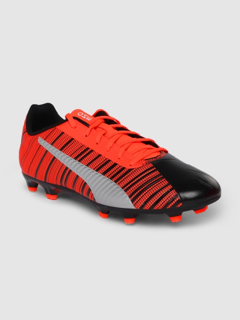 

Puma Men Black & Orange ONE 5.4 FG/AG Football Shoes