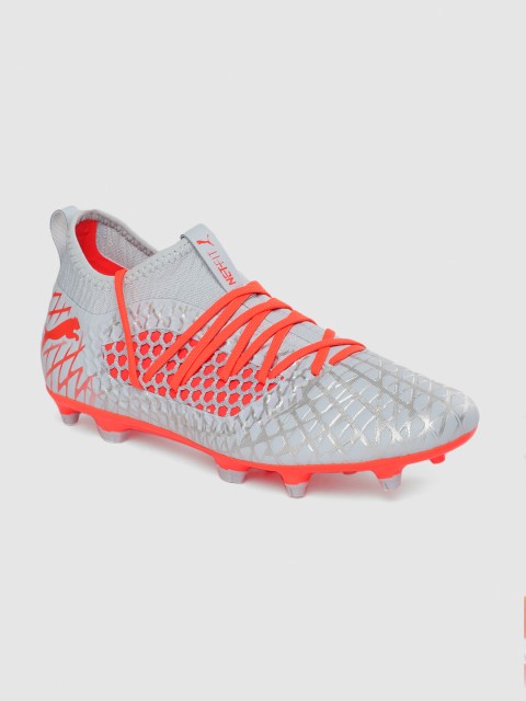 

Puma Men Grey FUTURE 4.3 NETFIT FG/AG Football Shoes