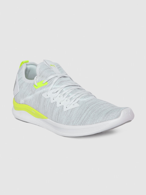 

Puma Men White IGNITE Flash evoKNIT Running Shoes