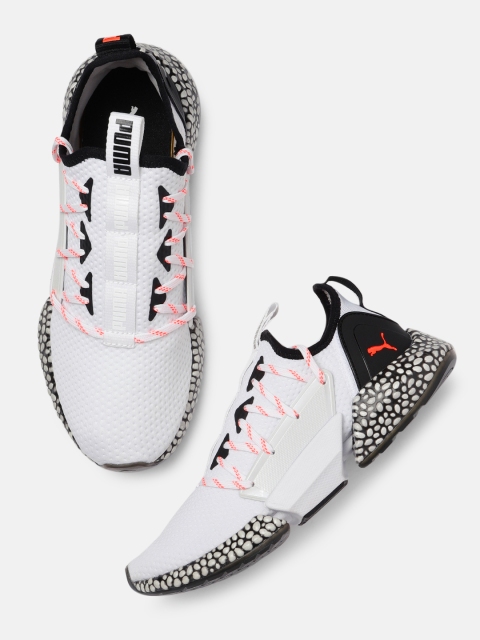 

Puma Men White Hybrid Rocket Aero Running Shoes