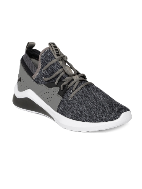 

Puma Men Charcoal Black Emergence Running Shoes