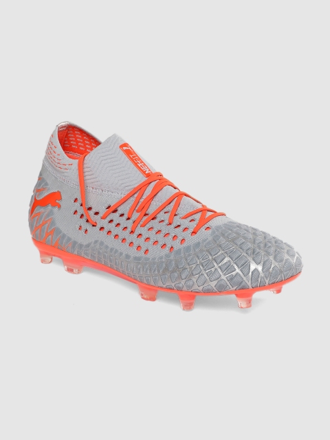 

Puma Men Grey FUTURE 4.1 NETFIT Football Shoes