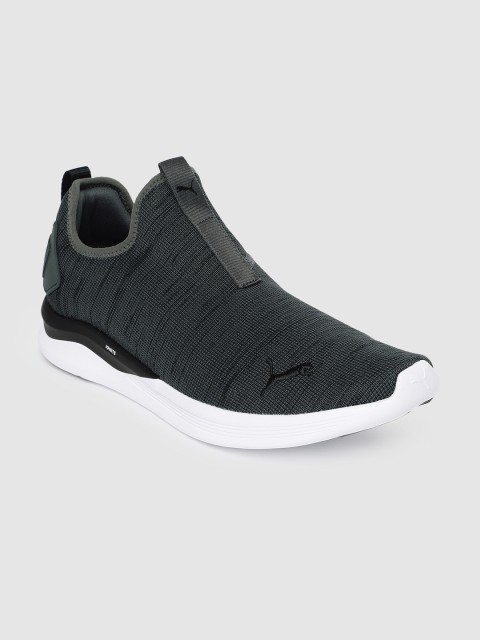 

Puma Men Grey IGNITE Flash Summer Slip-On SoftFoam+ Running Shoes