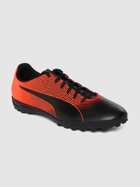 

Puma Men Black & Orange PUMA Spirit II TT Football Shoes