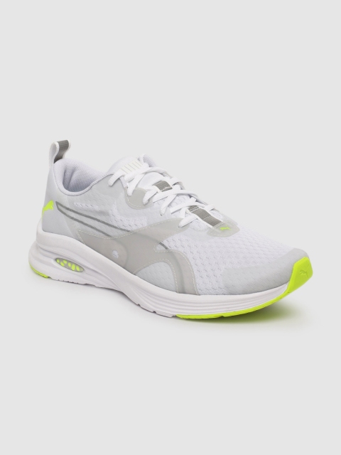 

Puma Men White Hybrid Fuego Lights Running Shoes