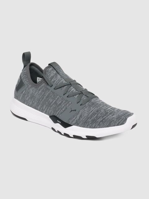 

Puma Men Grey IGNITE Contender Knit Running Shoes
