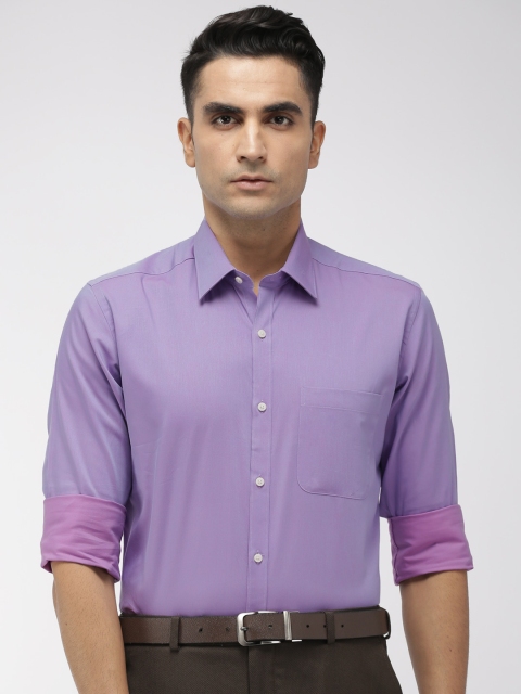 

Raymond Men Violet Contemporary Regular Fit Solid Formal Shirt