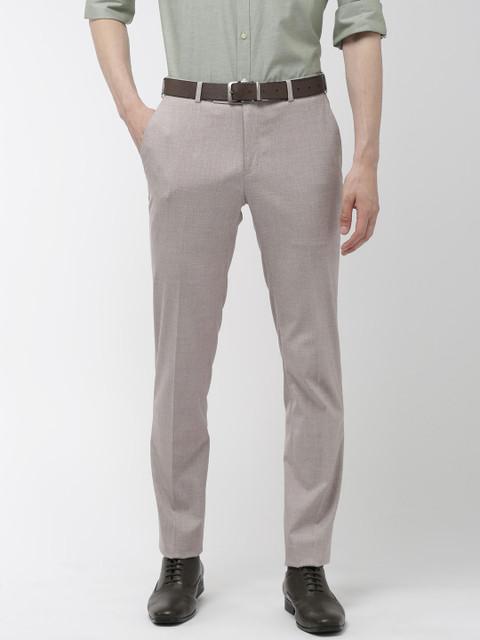

Raymond Men Grey Slim Fit Solid Formal Trousers