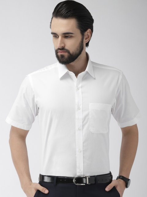 

Raymond Men White Contemporary Fit Solid Formal Shirt