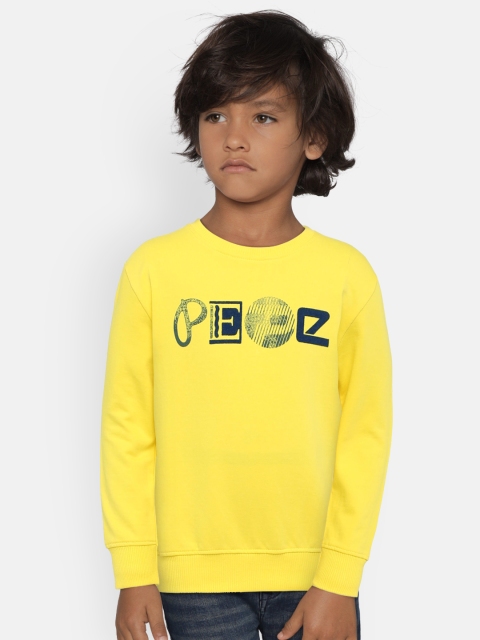 

Pepe Jeans Boys Yellow Printed Sweatshirt