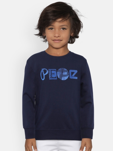 

Pepe Jeans Boys Navy Blue Printed Sweatshirt